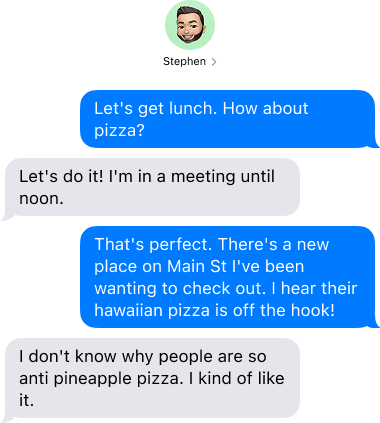 Chat preview